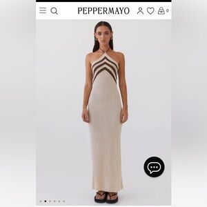 NWT Peppermayo Masterpiece Knit Maxi Dress - Tiramisu